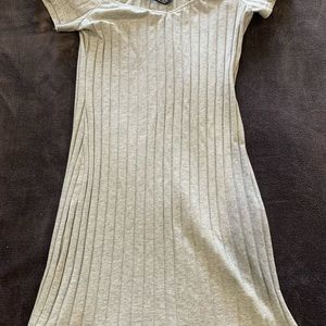 Shein, grey striped dress, M